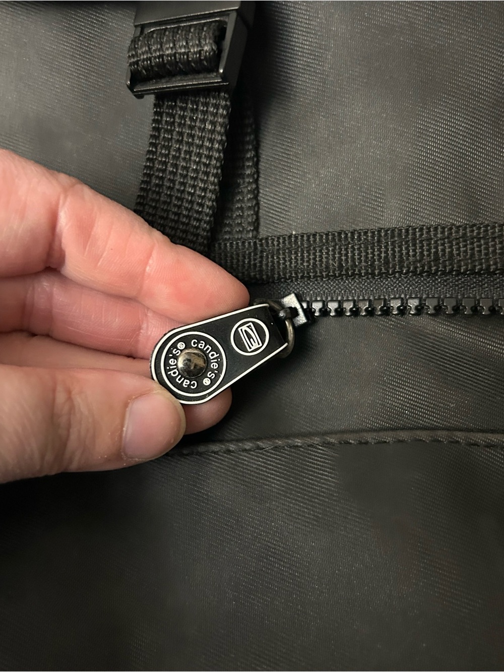 Candies Black Drawstring Backpack - Picture 3 of 5